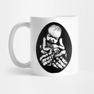 Baby in hands Mug